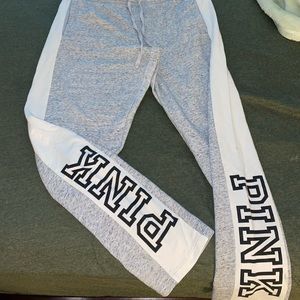 PINK. SIZE L Sweatpants. Elastic band. Grey Sweatpants